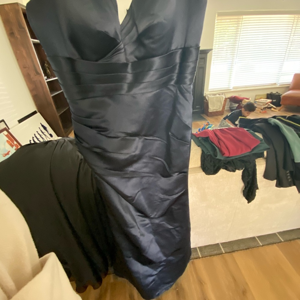 Navy prom quince dress